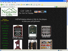e-commerce enabled site Northwest Gifts for Golf Gifts and diecast car displays  and more