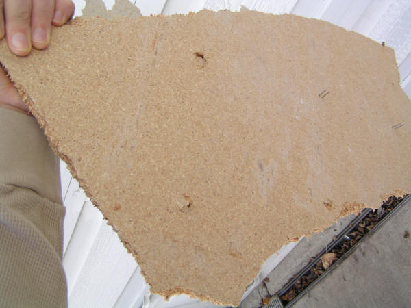particleboard with staples